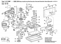 Bosch 0 601 288 103 Gss 28 A Orbital Sander 220 V / Eu Spare Parts